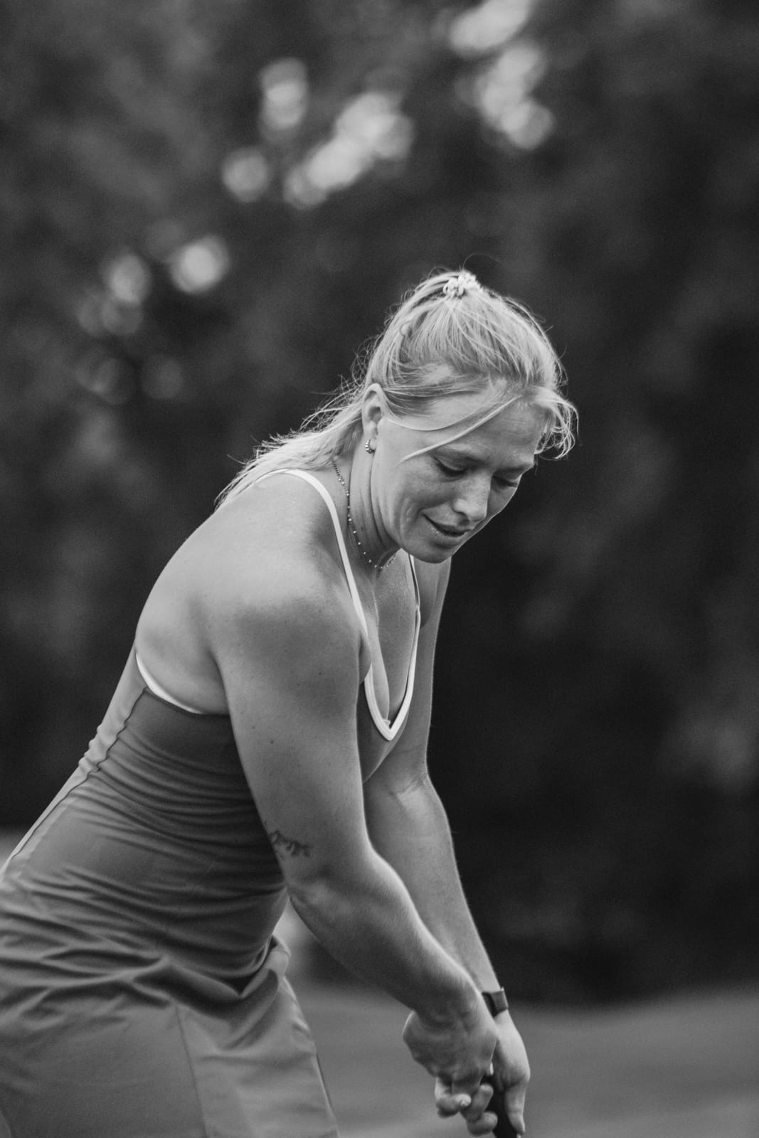 Player locked in over a chip shot